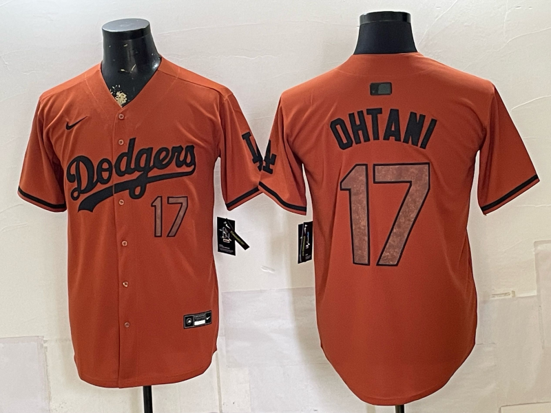 Men Los Angeles Dodgers #17 Ohtani orange 2026 MLB jersey 0704001